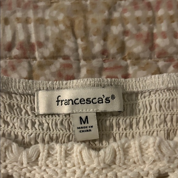 Francesca's Collections Ivory Crochet Tank Top - Picture 3 of 6